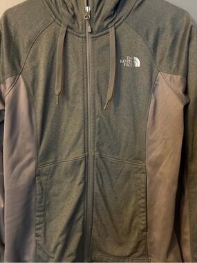 The North Face Two-Tone Gray Zip Hoodie Jacket
